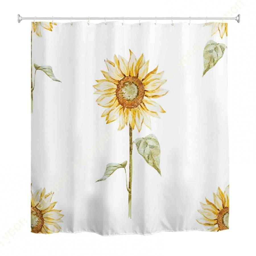 シャワーカーテン バスカーテン 白 お花模様 保温 ポリエステル繊維 外から見えない バス 0*0 お風呂窓 飛沫防止シート 0cm丈 厚手