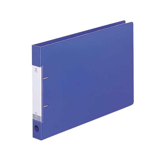 D型リングファイル B4ヨコ 背幅34mm 青 10冊 リヒトラブ G2227-8