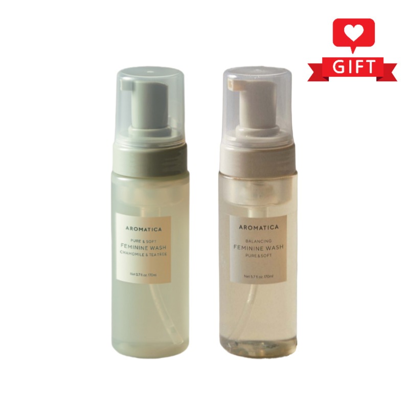 ピュア＆ソフト フェミニンウォッシュ2種セット／デリケートゾーンケア/植物由来/低刺激