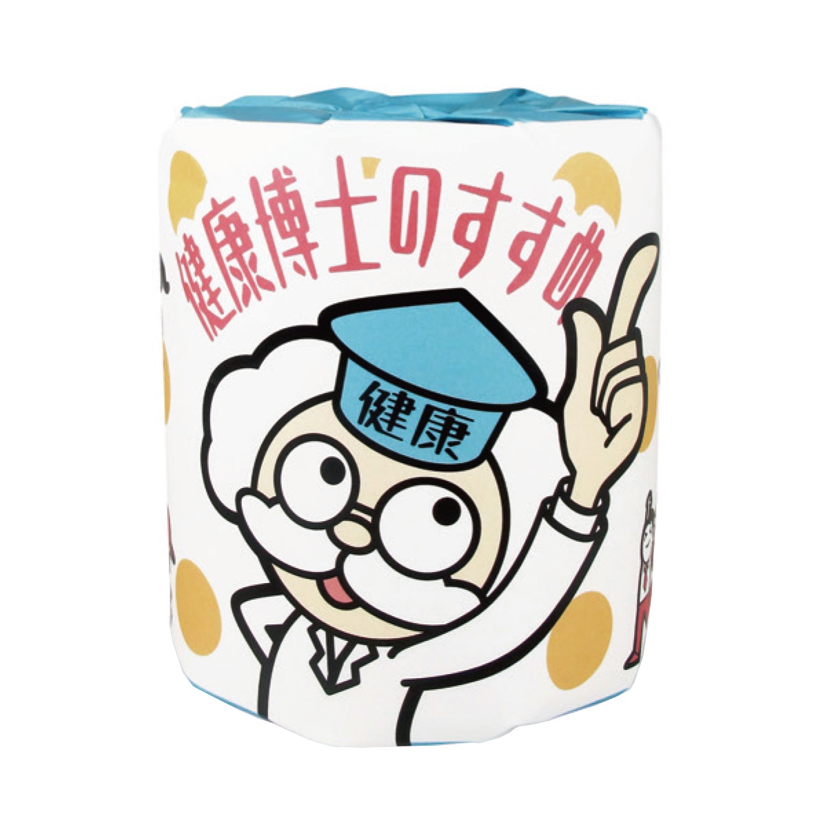 林製紙 啓発用トイレットペーパー 健康博士のすすめ ダブル30m 再生紙100％ 個包装100個