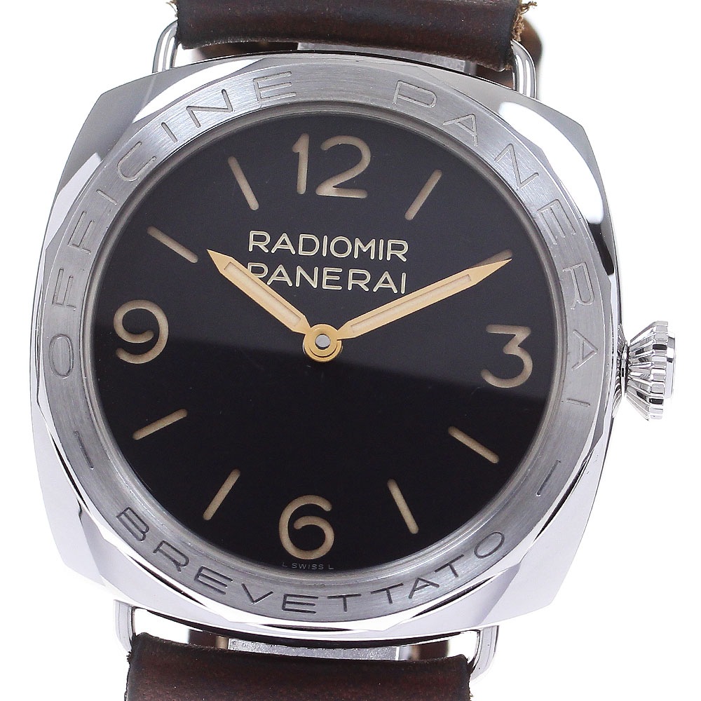 パネライ PANERAI PAM00685 ラジオミール 3Days アッチャイオ 世界1000本限定 手巻き メンズ _826858【中古】