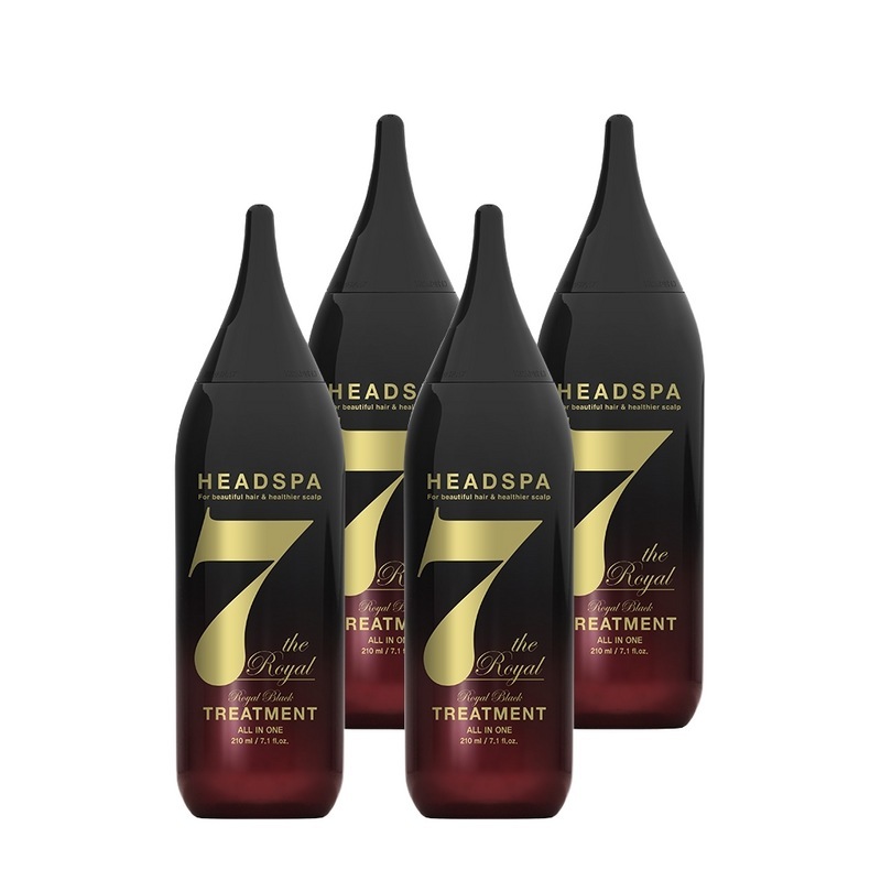ヘッドスパ7脱毛緩和ヘアトリートメントロイヤルブラック210ml 2個+2個