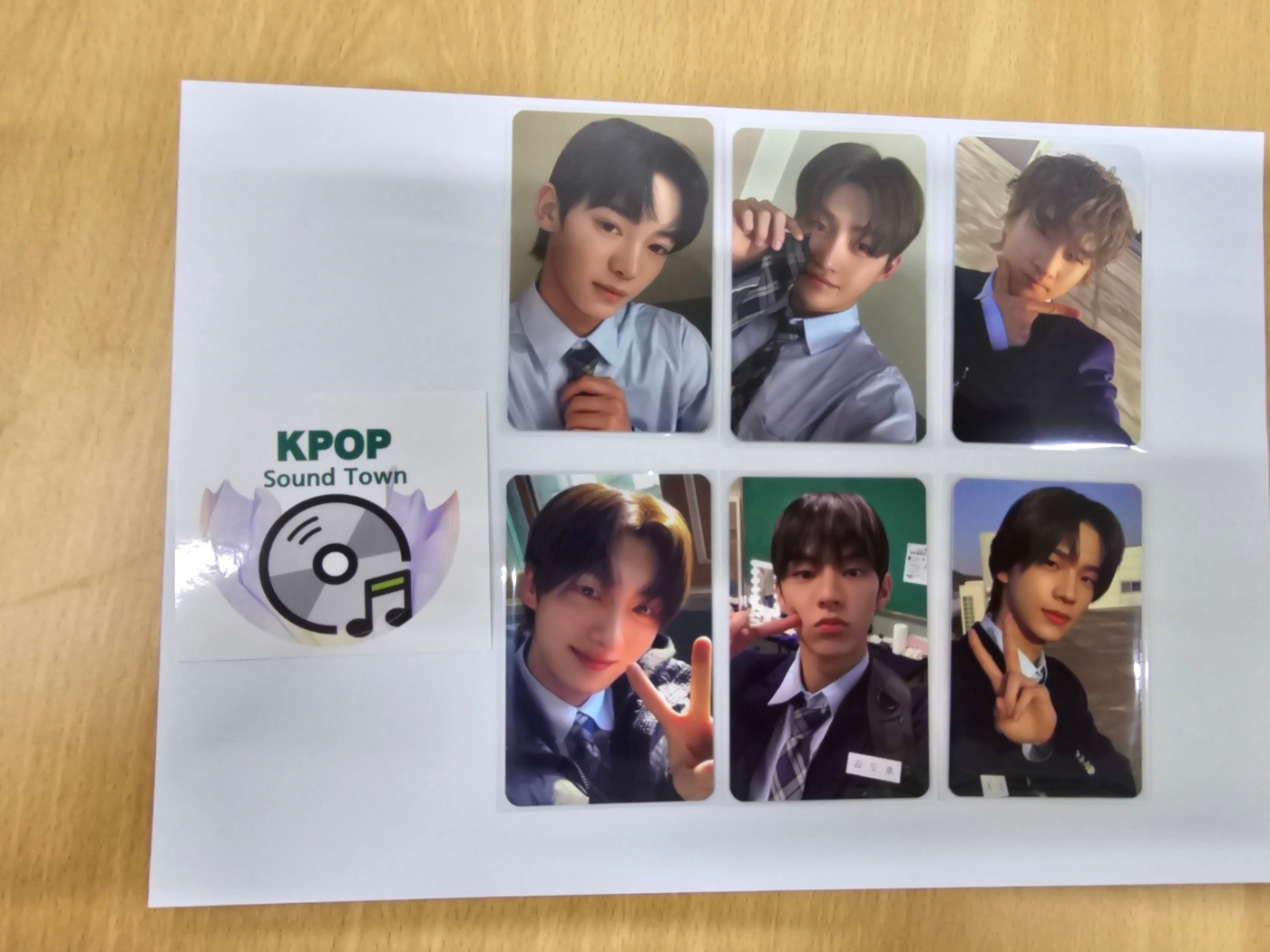 [POWERSTATION FANSIGN 6種 /1SET ]TWS - 1st Mini Album Sparkling Blue( NO ALBUM)