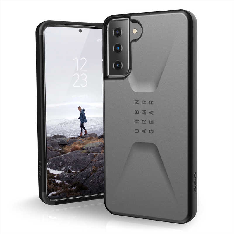 UAG　CIVILIAN シルバー Galaxy S21+ 用　UAG-RGLXS21PLSC-SV
