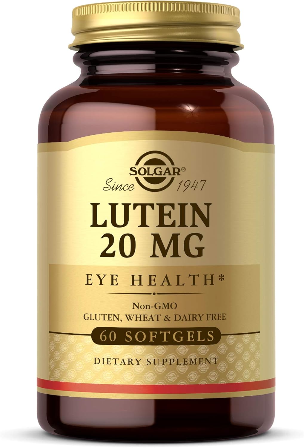 Solgar Lutein 20 mg, 60 Softgels - Supports Eye Health