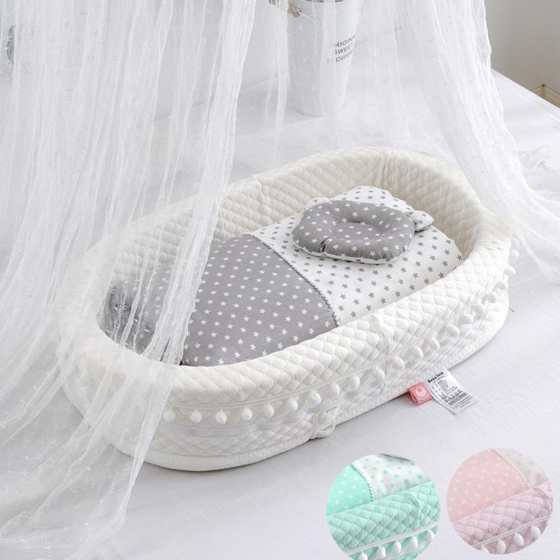 ベッドインベッドベビーベッド寝返り防止ベビー用寝具 ベッド 持ち運びやすい 洗濯可能新生児 赤ちゃん寝返り防止赤ちゃん