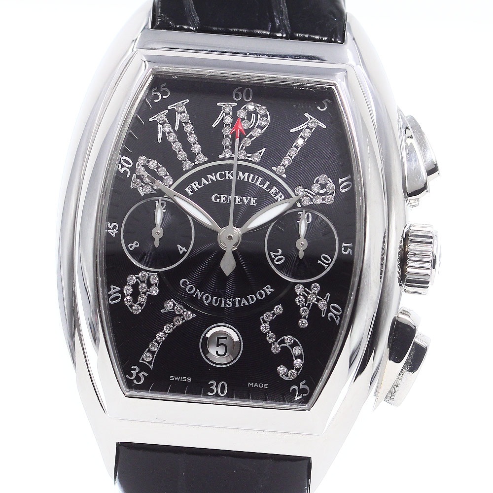 フランクミュラー FRANCK MULLER 8005CCCDJ コンキスタドール ジョーカー デイト 自動巻き メンズ _744815【中古】