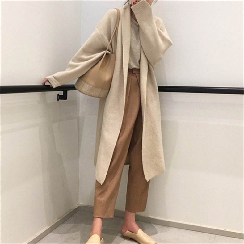 トップス カーディガン レディース ロングカーディガン 長袖 ボリューム袖 Vネック 前開き ロング丈 かわいい 大人可愛い きれいめ シンプル 上品 おしゃれ かっこいい カジュアル こなれ感 個性