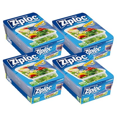 他サイト： 【まとめ買い】ジップロック コンテナー 長方形 1900ml 1個入4個セットの商品画像