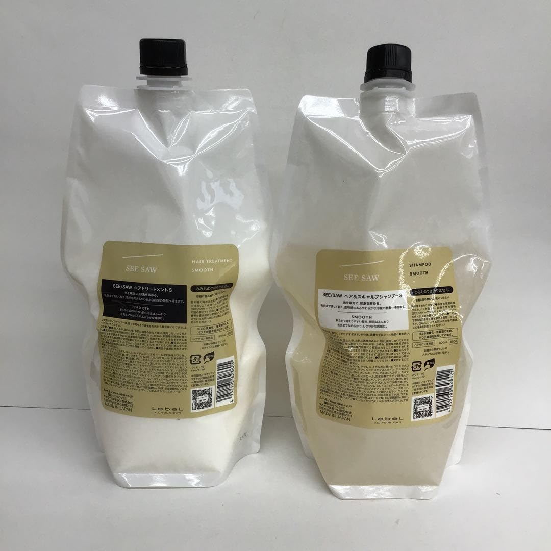 LebeL ルベル SEEASAW シーソー シャンプー スムース 800ml トリートメント スムース 800ml