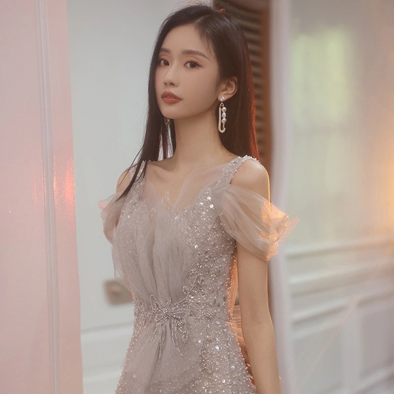 パーティードレス宴会ドレス ワンピース イブニングドレス 結婚式 レディース演出ウェディングカラードレス披露宴二次会