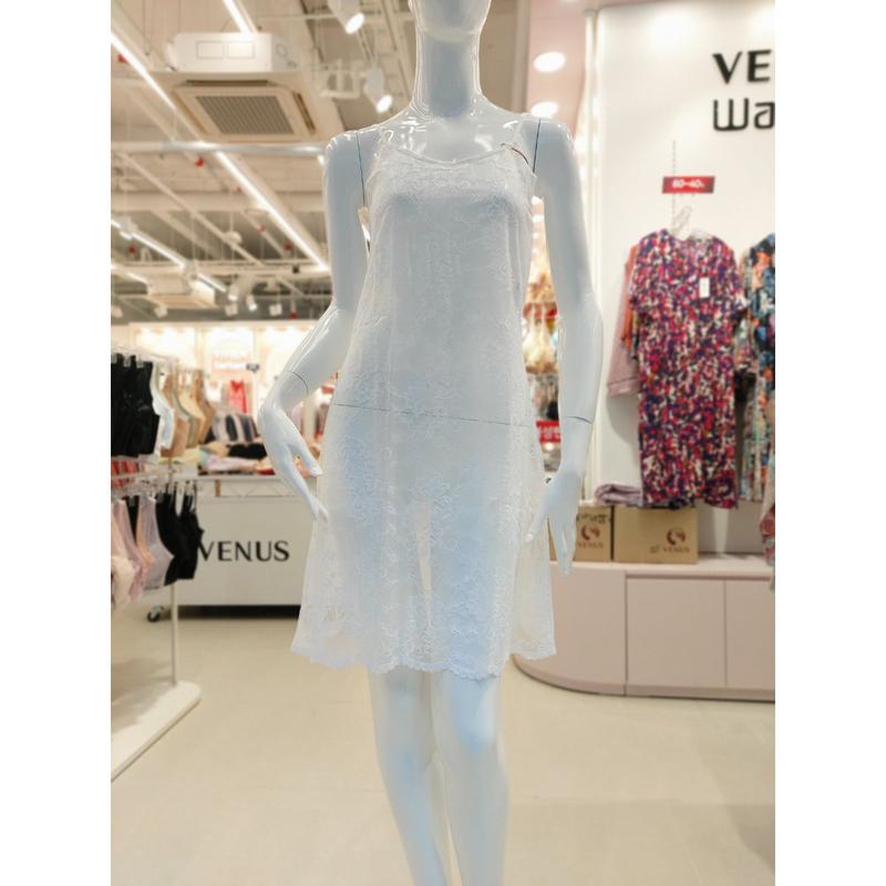 [釜山店] []オールオーバーレースフルスリップ(WFS4010 WH)