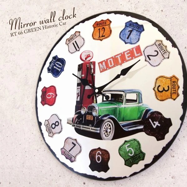 掛け時計 壁掛け時計 インテリア時計 家具 インテリア 掛時計 ミラーウォールクロック RT 66