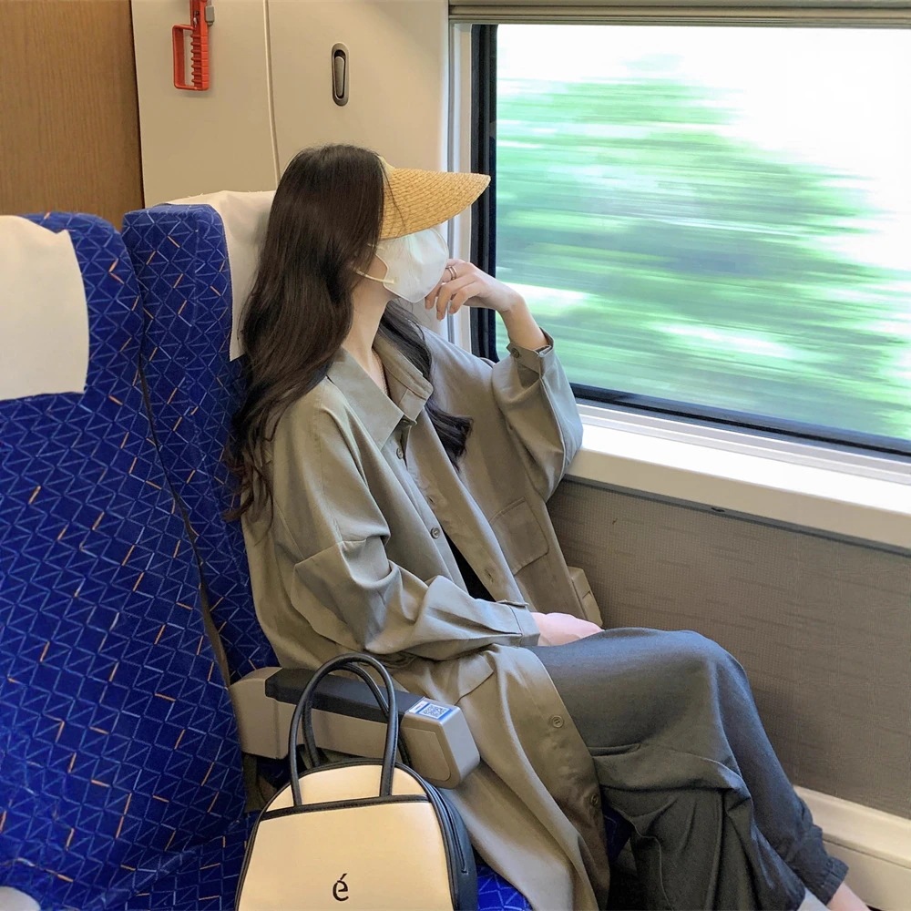 最安値に挑戦！韓国ファッション ゆったりフィット トレンチコートトレンチ ト おしゃれ きいサイズ 旅行 通学
