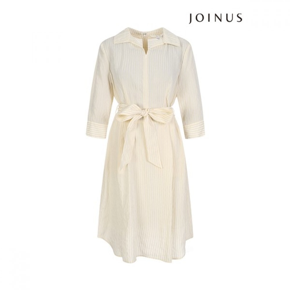 [ジョイナーズ] ストライプ3/4シャツドレス_JACU5-WOP250 5,084円