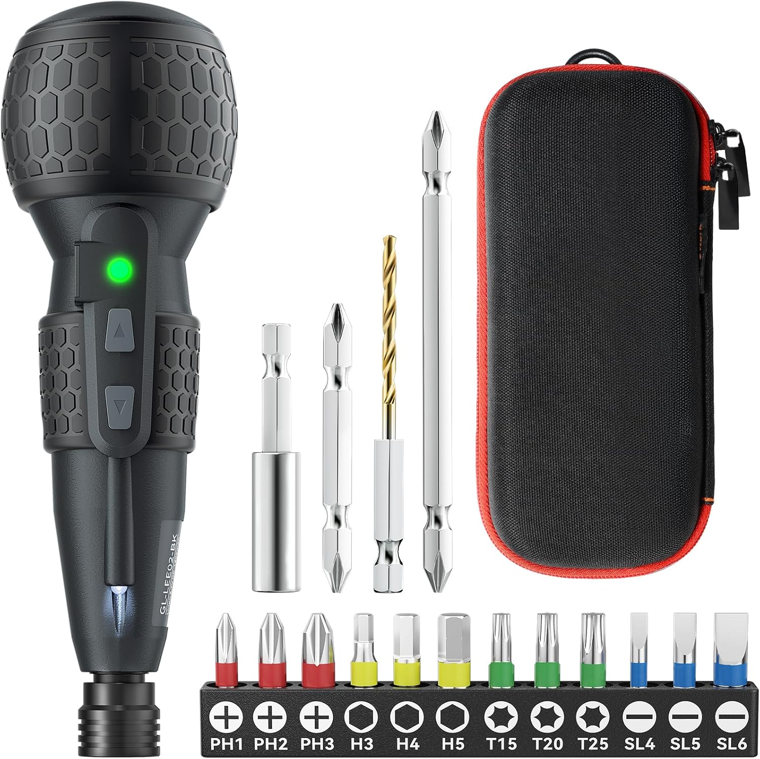 電動ドライバー 小型 強力 電動4N.m 手動10N.m USB-C充電式 高輝度LEDライト 軽量 DIY 操作簡単 女性/初心者対応 バージョンアップ版 父の日 誕生日プレゼント ブラック 5,396円