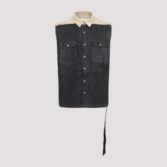 DRKSHDW Men Jacket DU01E3764 DCFCR 8109 PARCHMENT BLACK