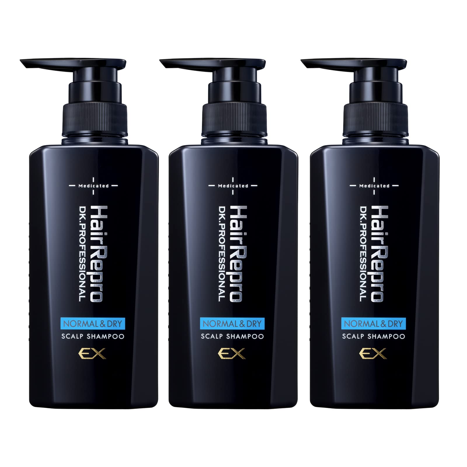 アデランス 医薬部外品 ヘアリプロ 薬用 スカルプ シャンプー EX (ノーマル＆ドライ) 日本製 370mL 普通肌用 乾燥肌用 男性用 頭皮の汚れ落とし ふけ かゆみ アミノ酸 ノンシリコン (シ