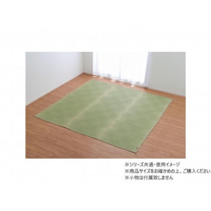 純国産 い草 上敷き カーペット 格子柄 本間2畳 約191×191cm 1080230011002
