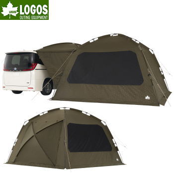 スクリーンタープ 日除け 日よけ タープ 難燃加工 収納バッグ付き ロゴス LOGOS neos PANEL クイックカージョイントスクリーンタープ-BE 71203006