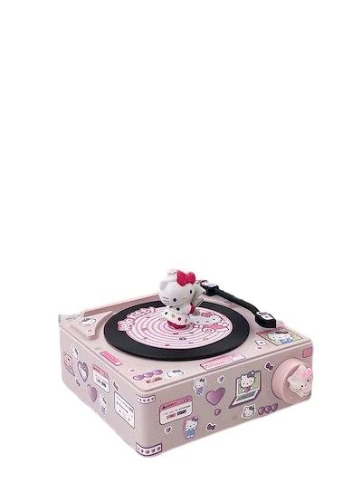 女の子やガールフレンドへの新の贈り物としてのハローキティ スピーカー新しいCDプレーヤーレコードプレーヤー