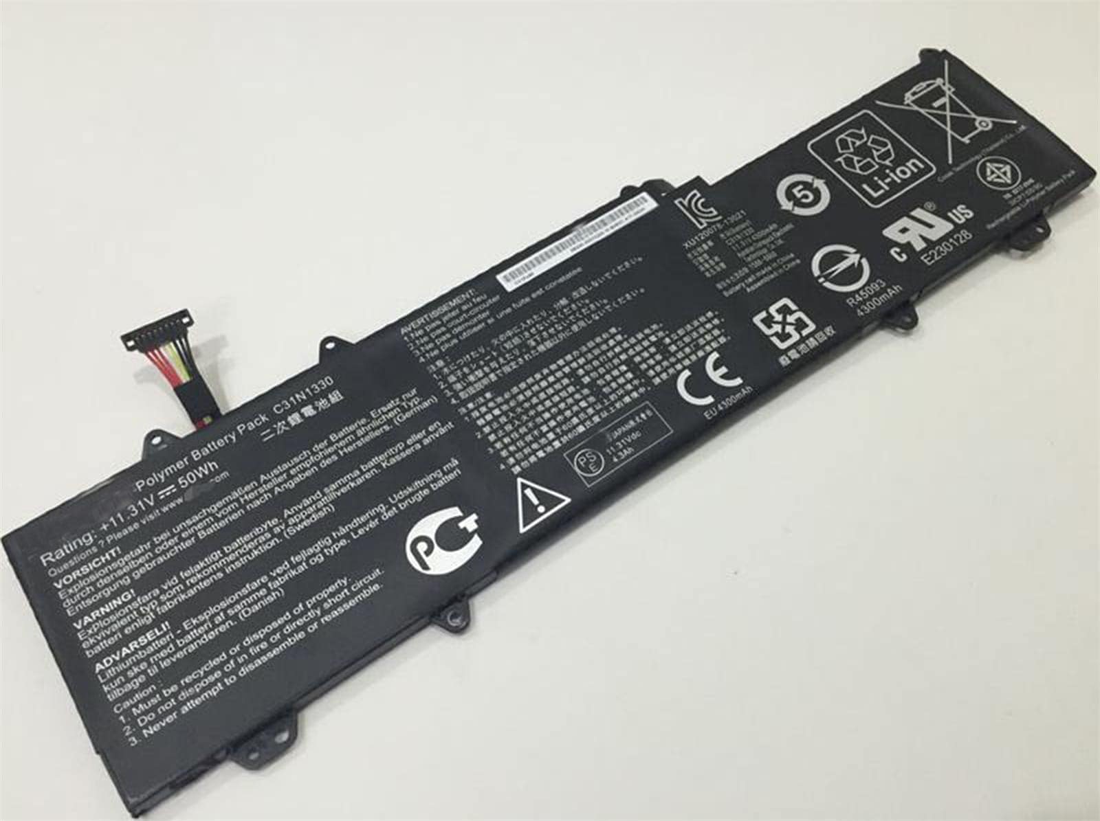 C31N1330 バッテリー 電池・Asusノートパソコン互換 ZenBook UX32LA UX32LN C31N1330 50Wh 4300mAh バッテリー 電池 PC交換用のバッテリー dc9
