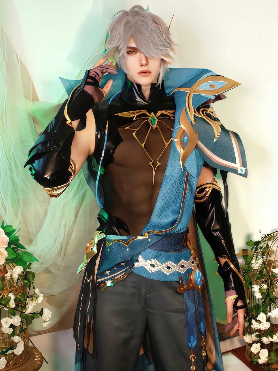 原神 げんしん Genshin スメール アルハイゼン Al-haitham Alhaitham コスプレ衣装 コスチューム ハロウィン 変装 仮装期間限定30％