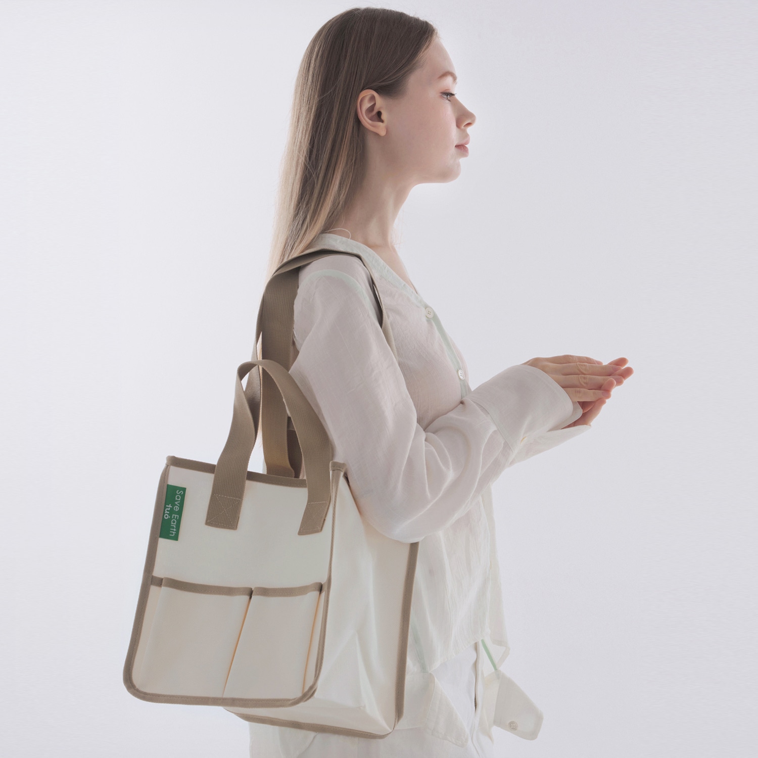 韓国人気商品 エコバッグ ショルダーバッグ キャンバスバッDABG