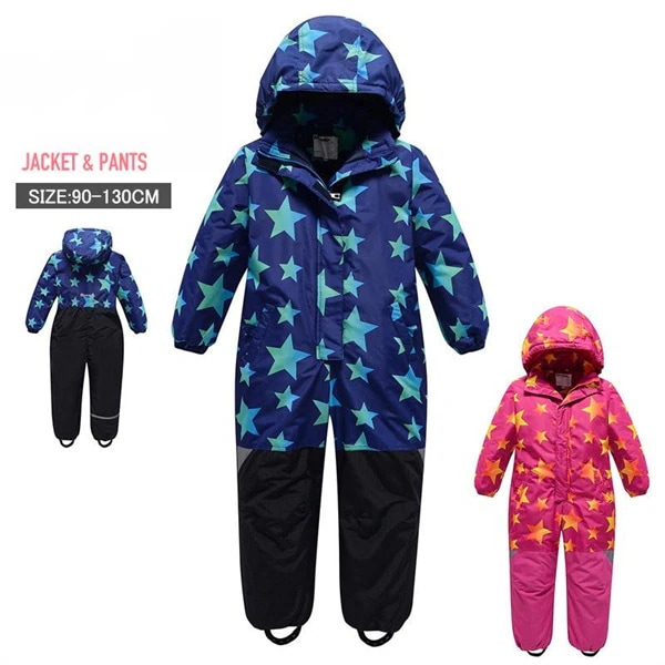 スキーウェア キッズ 超撥水 つなぎ ベビー 男の子 女の子 フード付きスノーボードウェア 冬 雪遊び 撥水 幼稚園 保育園 90 100 110 120 cm 子供用 こども用