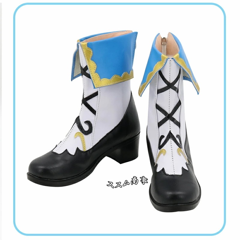 【迅速な出荷】原神 げんしん バーバラ Barbara 水元素 コスプレ靴 ハロウィン ハロウィン アニメ cz2105