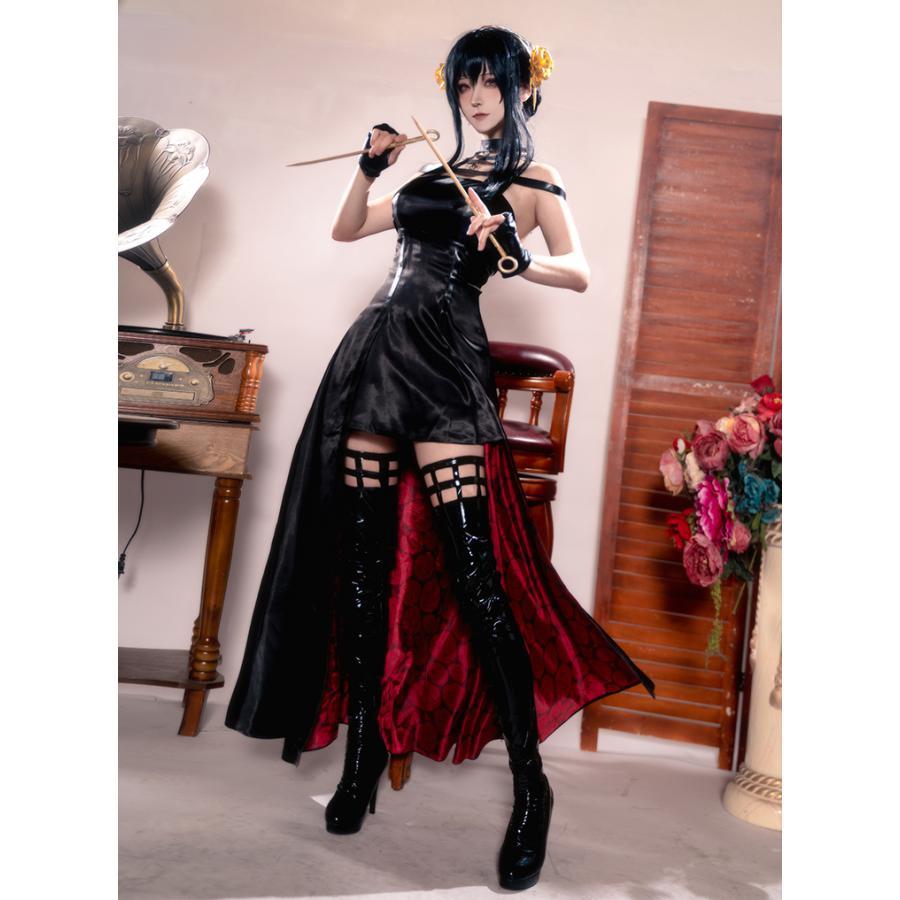 【新品開催 即納】SPY×FAMILY（スパイファミリー） ヨル・フォージャー いばら姫 コスプレ衣装 cosplay ウィッグ クリスマス変装 仮装 撮影 祭り
