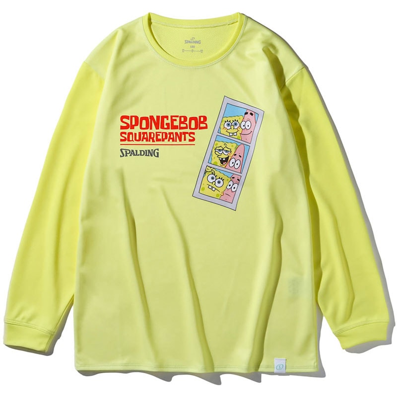 ジュニア ロングスリーブTシャツ スポンジ・ボブ フォト バスケットボール ロングＴシャツＪＲ (sjt25184s-7800)