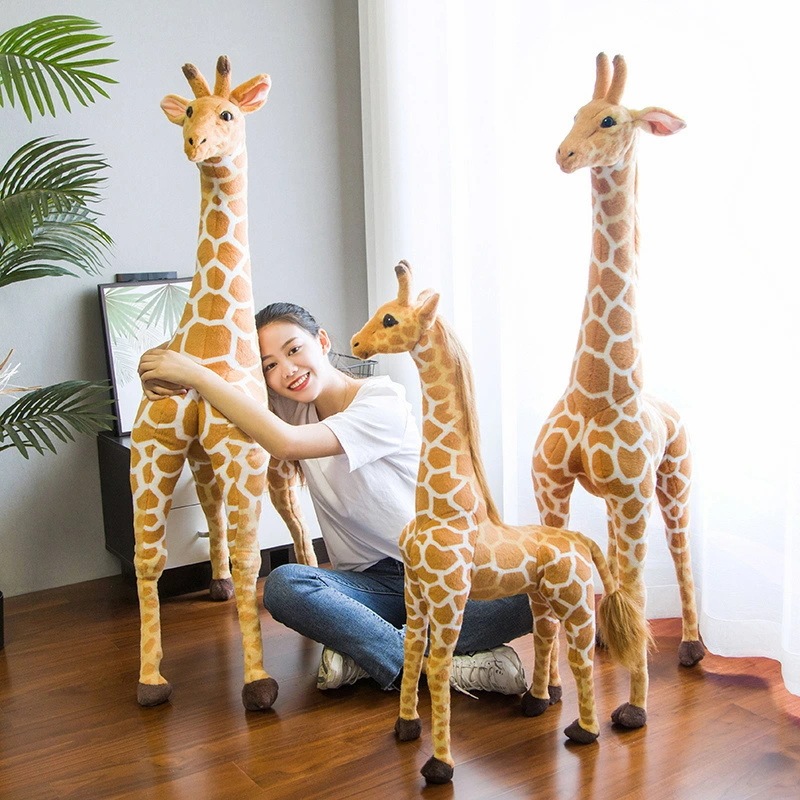 モダン140cm ぬいぐるみ キリン 抱き枕 インテリア 子供 おもちゃ 動物 おもしろ 可愛い かわいい 彼女に ふわふわで癒される 柔らか 心地いい プレゼント 海外通販