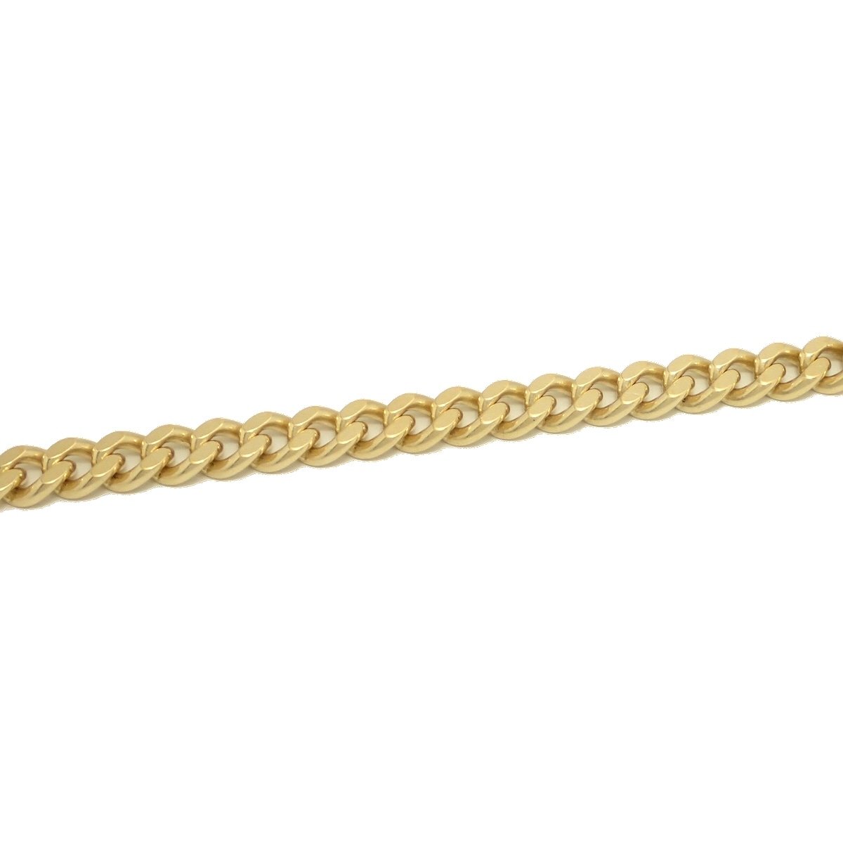 キヘイ ネックレス K18 18金 イエローゴールド 49.4g 53.0cm YG 2面S シングル 日本造幣局検定マーク入り 50g 前