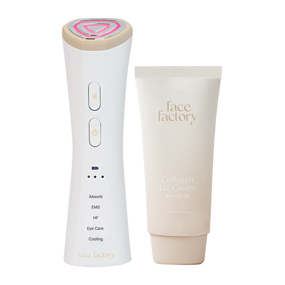 フェイスファクトリーリンクショットガルバニック高周波マッサージ+コラーゲンリーズクリーム80ml