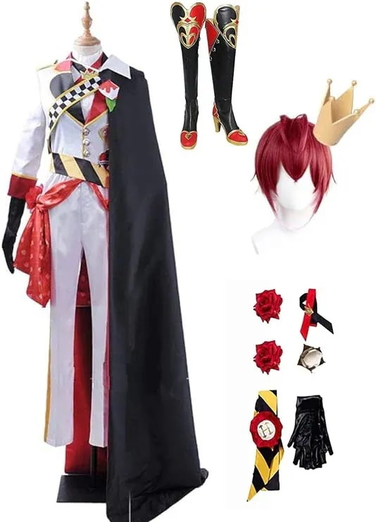 学園祭 コスプレ ハロウィン コスチューム 寮服 衣装＋飾り＋王冠+ウィッグ＋靴 寮服 祭り Riddle ハロウィーン リドル リドルローズハート 高級