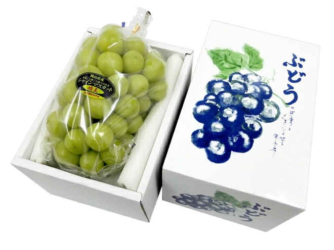 岡山産 =シャインマスカット 晴王= 超大房 1房 約900g-1kg 化粧箱 予約 7月下旬以降