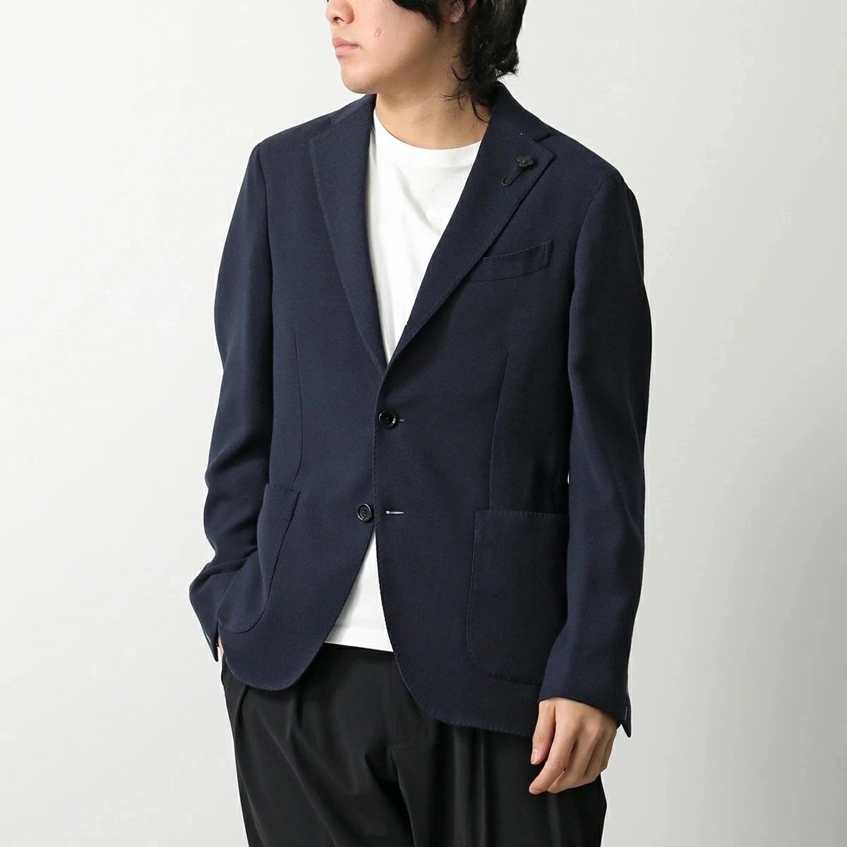 LARDINI ラルディーニ ジャケット JZ6000AQ EQSK62509 メンズ テーラードジャケット ホップサック JAPAN FIT ADVANCE