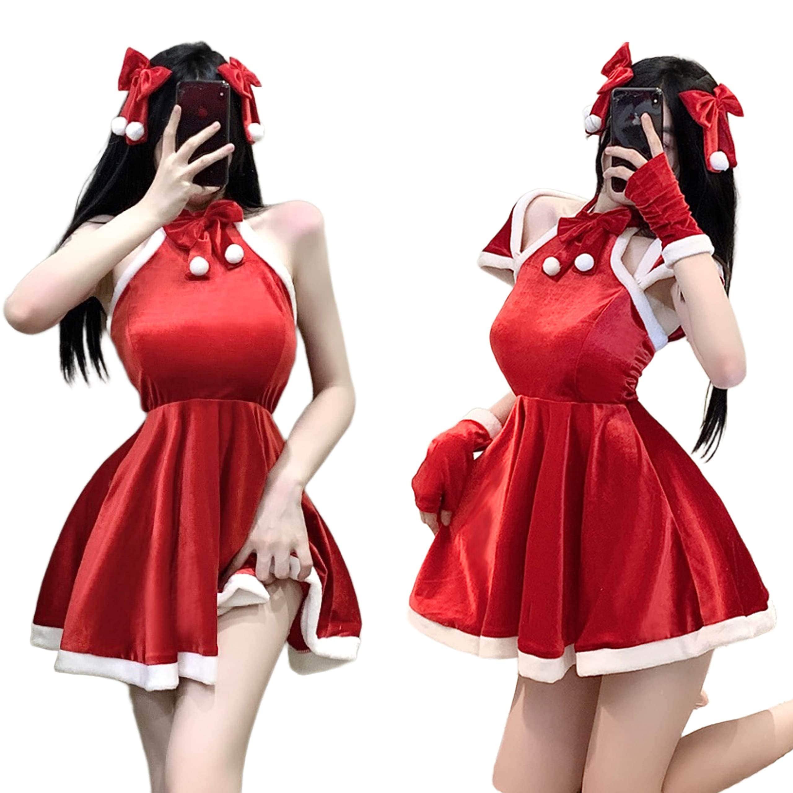 サンタ 衣装 レディース バニー サンタクロース クリスマス コスプレ セクシー バニーガール(4点セット)今日は30パーセント