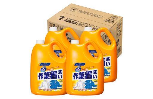 【大容量】 【ケース販売】 花王 液体ビック 作業着洗い 4.5KG 梱販売用 業務用 洗濯 爽やかなハーブ(ユーカリエキス)系の香り 花王プロフェッショナル・サービス