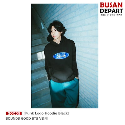 [Funk Logo Hoodie Black] SOUNDS GOOD BTS V着用のサムネイル
