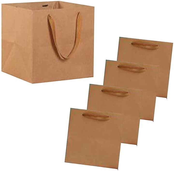 紙袋 5枚 セット あすつく マチ広 ギフト 25cm バッグ 茶色 100％本物保証！