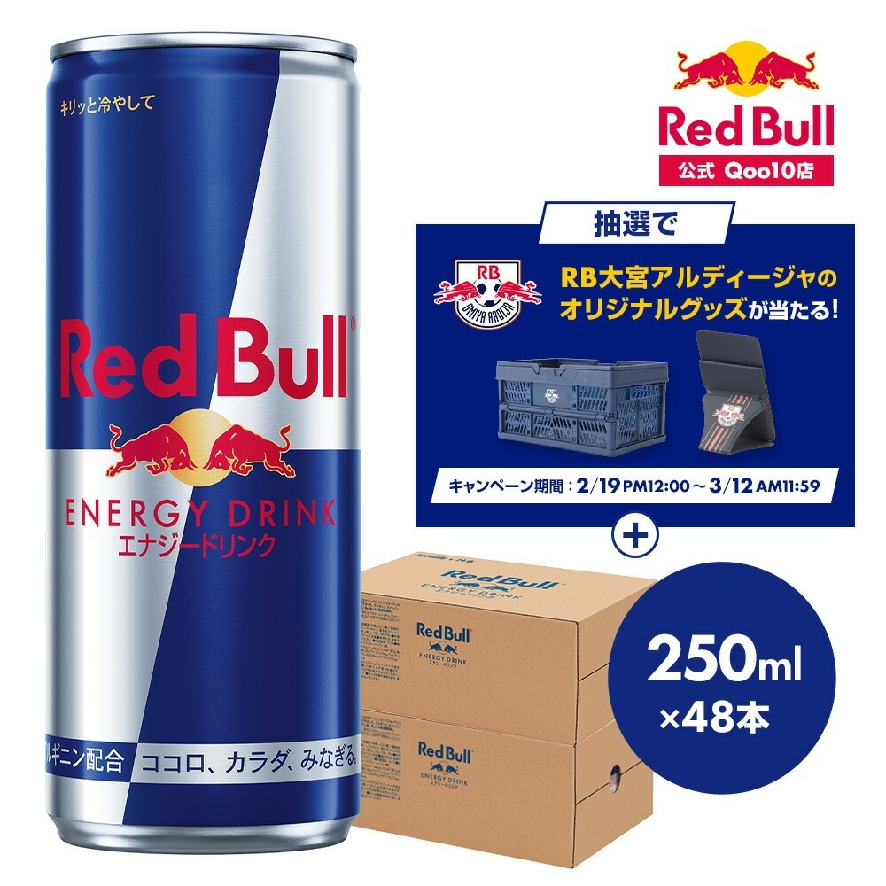 エナジードリンク 250ml×48本(24本×2ケース) Red Bull 翼をさずける 栄養ドリンク カフェイン 箱 redbull 炭酸 炭酸飲料 缶 まとめ買い