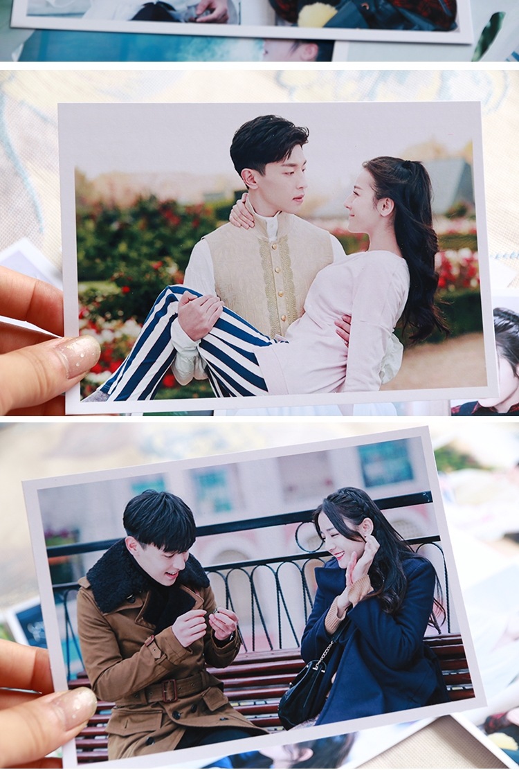 中国ドラマ『スウィートドリームズ一千零一夜』柏海 鄧倫 ダンルン 迪麗熱巴 ポストカード64枚セット 10*15cm 関連グッズ