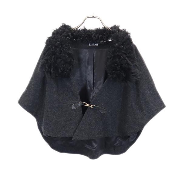 三陽商会 7分袖 ポンチョ グレー系 レディース