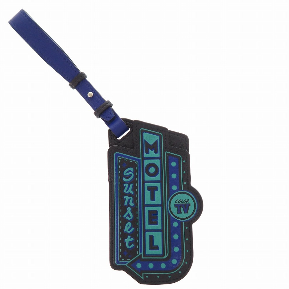 新品同様 ネームタグ MOTEL sunset キーホルダー レザー/レザー ブラック C刻印 0673【中古】 ユニセックス 33,000円