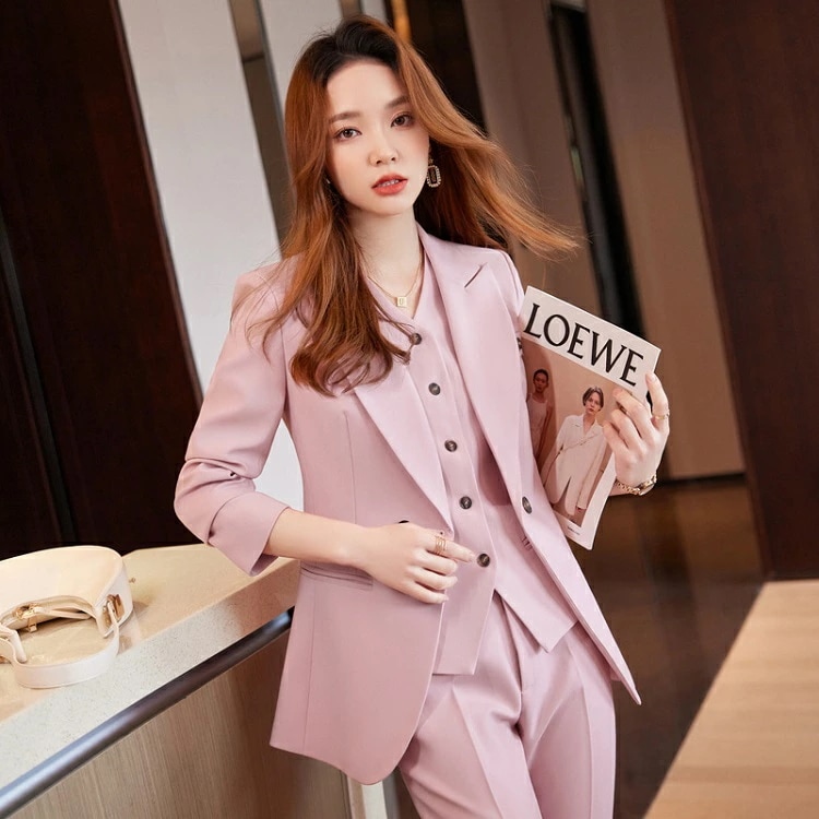 新作レディース スーツ セットアップ 3点セット ビジネススーツ 上下セット フォーマルスーツ パンツスーツ ママスーツ 仕事 通勤 入園式 入学式 卒業式 リクルートスーツ 謝恩会 二次会 面接 ピ