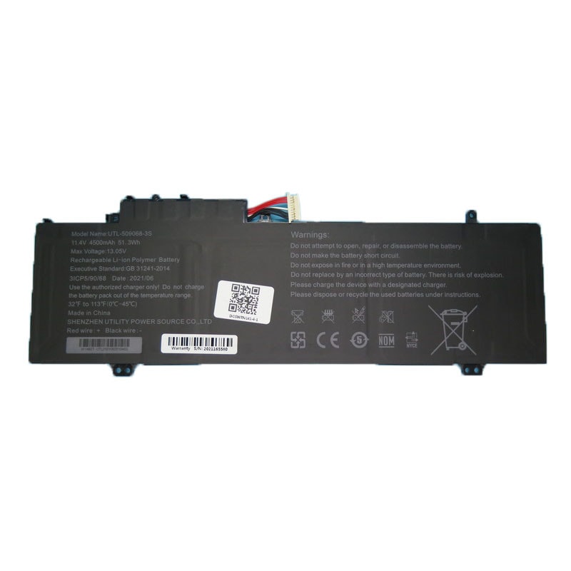 代替 バッテリー互換 Gateway UTL-509068-3S 4500MAH 10PIN 7ライン