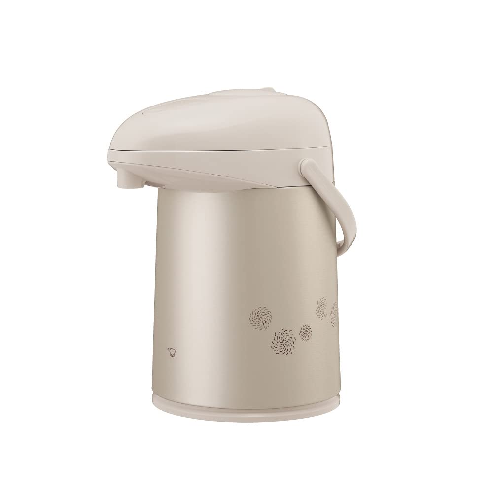 象印マホービン ガラスエアーポット 2.2L 押すだけポット 真空断熱構造 おいしく保温・保冷 マットベージュ AB-RC22-CM