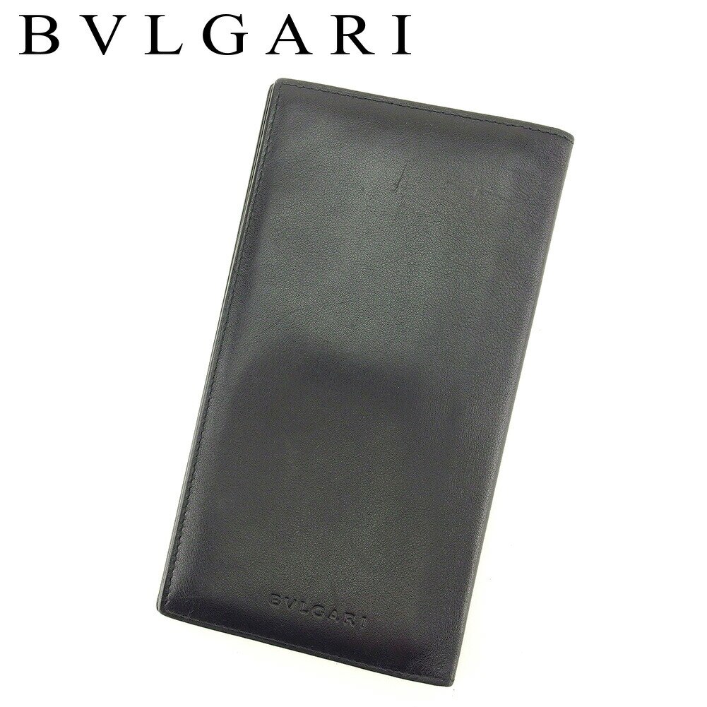長札入れ 長財布 ブラック 中古